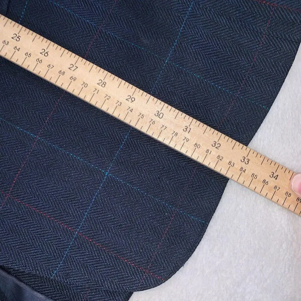 42L Kuppenheimer USA Vintage 2 Button Wool Tweed Blazer Sport Coat Houndstooth‎